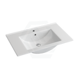 760X465X175Mm Ceramic Top For Bathroom Vanity Single Bowl 1 Or 3 Tap Holes Available Gloss White