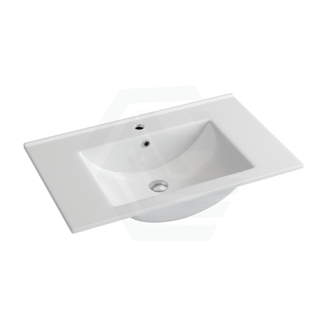 760X465X175Mm Ceramic Top For Bathroom Vanity Single Bowl 1 Or 3 Tap Holes Available Gloss White