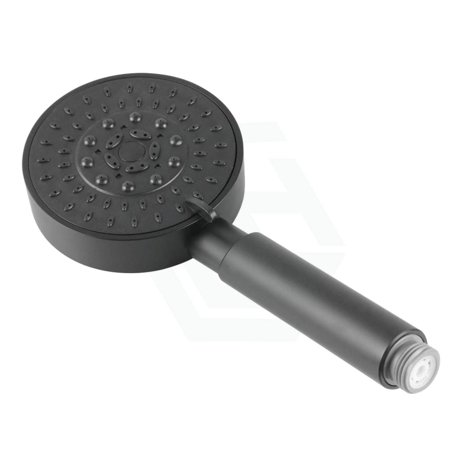 Abs Matt Black 5 Functions Round Handheld Shower Only Bathroom Products