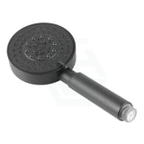 Abs Matt Black 5 Functions Round Handheld Shower Only Bathroom Products