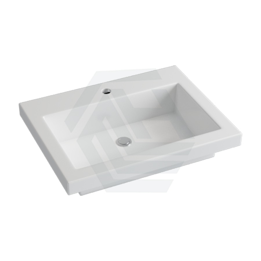 600X465X135Mm Poly Top For Bathroom Vanity Single Bowl 1 Tap Hole No Overflow Tops