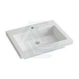 600X465X135Mm Poly Top For Bathroom Vanity Single Bowl 1 Tap Hole No Overflow Tops