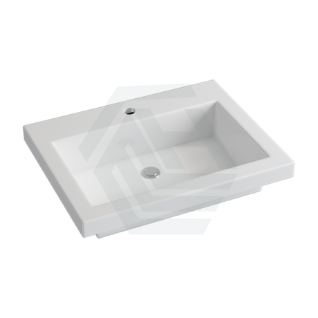 600X465X135Mm Poly Top For Bathroom Vanity Single Bowl 1 Tap Hole No Overflow Tops