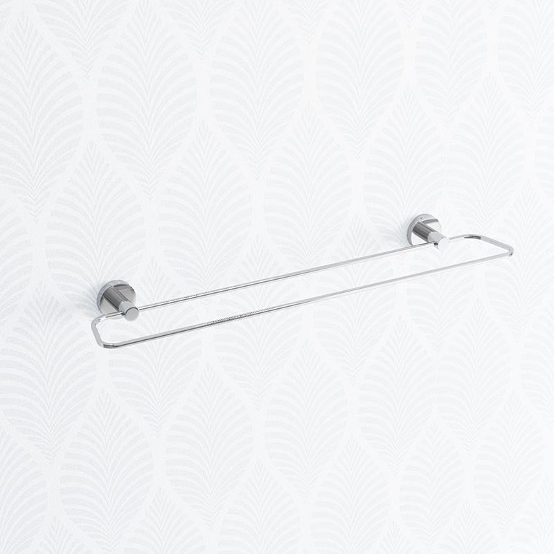 600mm Self Adhesive Chrome Double Towel Rail AC6702