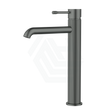 M#1(Gunmetal Grey) Ikon Linie Pin Lever Line Texture Gun Metal Tall Basin Mixer Tap For Vanity And