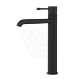 Ikon Linie Pin Lever Line Texture Matt Black Tall Basin Mixer Tap For Vanity And Sink Mixers