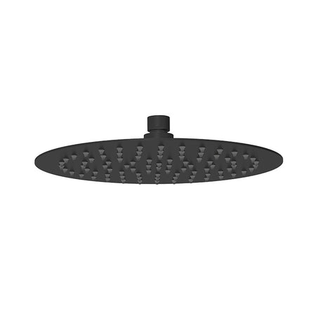 250mm 10 inch Matt Black Round Rainfall Shower Head Stainless Steel 304