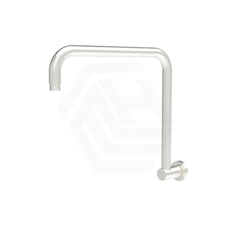 N#1(Nickel) Round Rectangle Curved Brushed Nickel Brass Shower Arm Arms