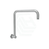 M#1(Gunmetal Grey) Round Rectangle Curved Gun Metal Brass Shower Arm Gunmetal Grey Arms