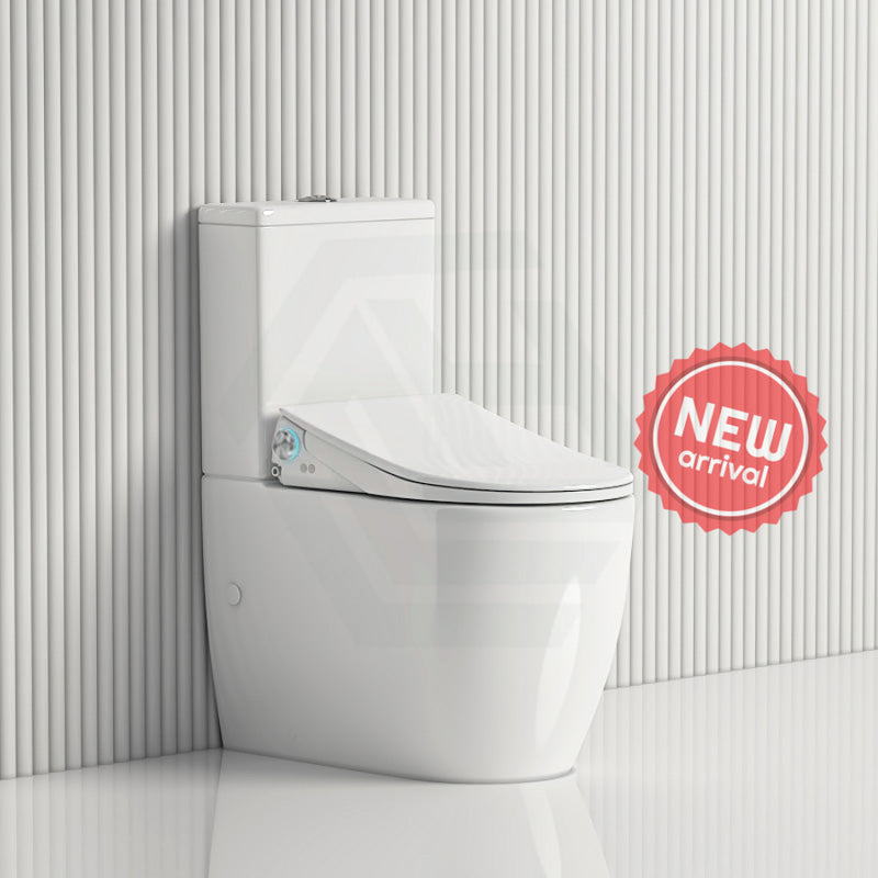 Lafeme Extra Height Rimless Tornado Back To Wall Toilet Suite S/P Trap With Multi-Functional Smart