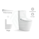 Lafeme Extra Height Rimless Tornado Back To Wall Toilet Suite S/P Trap With Multi-Functional Smart