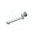 N#1(Nickel) Aquaperla Round Brushed Nickel Brass 180 Degree Swivel Wall Spout For Bathtub Spouts