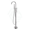 N#1(Nickel) Aquaperla Round Brushed Nickel Brass Floor Mounted Bath Mixer Handheld Mixers