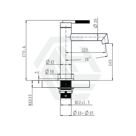 M#1(Gunmetal Grey) Aquaperla Caddence Round Brushed Gun Metal Grey Basin Mixer Tap Gunmetal Short