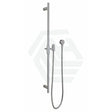 N#1(Nickel) Aquaperla Caddence Round Brushed Nickel Shower Rail With Abs 3 Functions Handheld Set