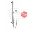 N#1(Nickel) Aquaperla Caddence Round Brushed Nickel Shower Rail With Abs 3 Functions Handheld Set