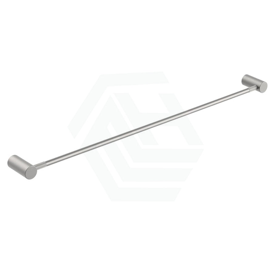 N#1(Nickel) Aquaperla Caddence 600/800Mm Round Brushed Nickel Single Towel Rail 800Mm Rails