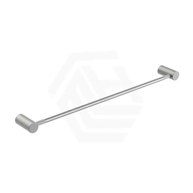 N#1(Nickel) Aquaperla Caddence 600/800Mm Round Brushed Nickel Single Towel Rail 600Mm Rails