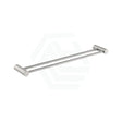 N#1(Nickel) Aquaperla Caddence 600/800Mm Round Brushed Nickel Double Towel Rail 600Mm Rails