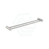 N#1(Nickel) Aquaperla Caddence 600/800Mm Round Brushed Nickel Double Towel Rail 600Mm Rails