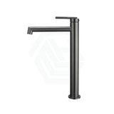 M#1(Gunmetal Grey) Aquaperla Caddence Round Brushed Gun Metal Grey Tall Basin Mixer Tap Gunmetal