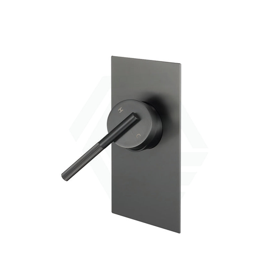 M#1(Gunmetal Grey) Aquaperla Caddence Brushed Gun Metal Grey Wall Mixer Gunmetal Mixers