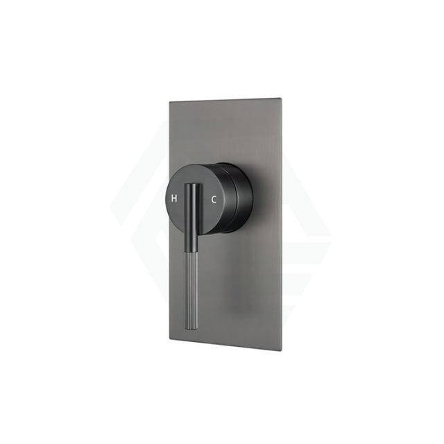 M#1(Gunmetal Grey) Aquaperla Caddence Brushed Gun Metal Grey Wall Mixer Gunmetal Mixers