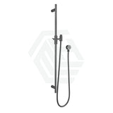 M#1(Gunmetal Grey) Aquaperla Caddence Round Brushed Gunmetal Shower Rail With Abs 3 Functions