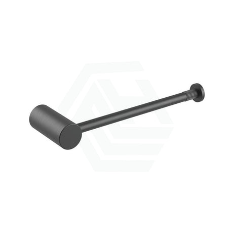 M#1(Gunmetal Grey) Aquaperla Caddence Round Brushed Gun Metal Grey Towel Holder Gunmetal Hand