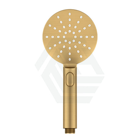 G#1(Gold) Aquaperla Round Brushed Brass Abs 3 Functions Handheld Shower Only Showers