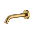 G#1(Gold) Lucid Pin 195Mm Round Brushed Brass Wall Spout For Bathroom Gold Spouts