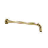 G#1(Gold) Aquaperla 400Mm Round Wall Mounted Shower Arm Brushed Brass Gold Arms