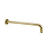 G#1(Gold) Aquaperla 400Mm Round Wall Mounted Shower Arm Brushed Brass Gold Arms