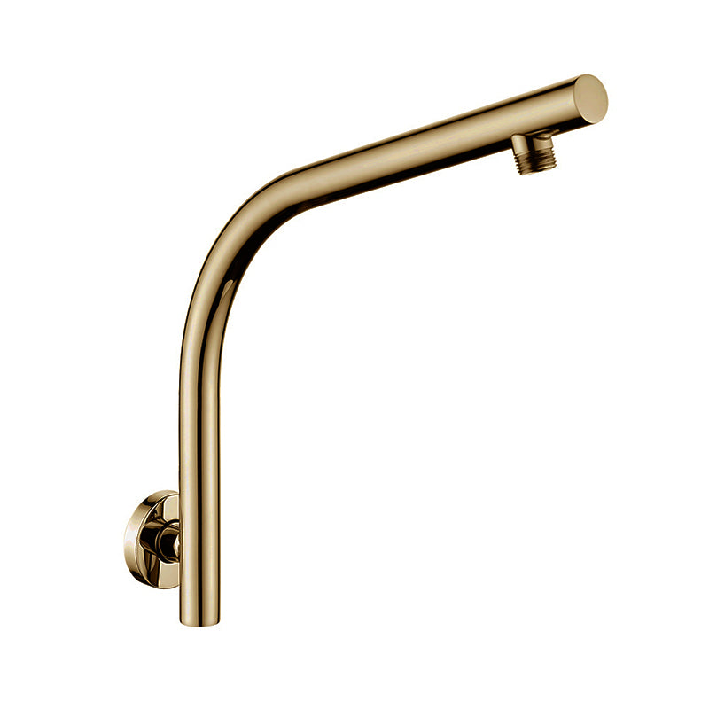 G#1(Gold) Aquaperla Round Shower Arm Brushed Brass Wall Mounted Gold Arms