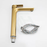 Aquaperla Vog Series Round Tall Basin Mixer Tap Brushed Brass/Brushed Nickel/Gunmetal Grey Mixers