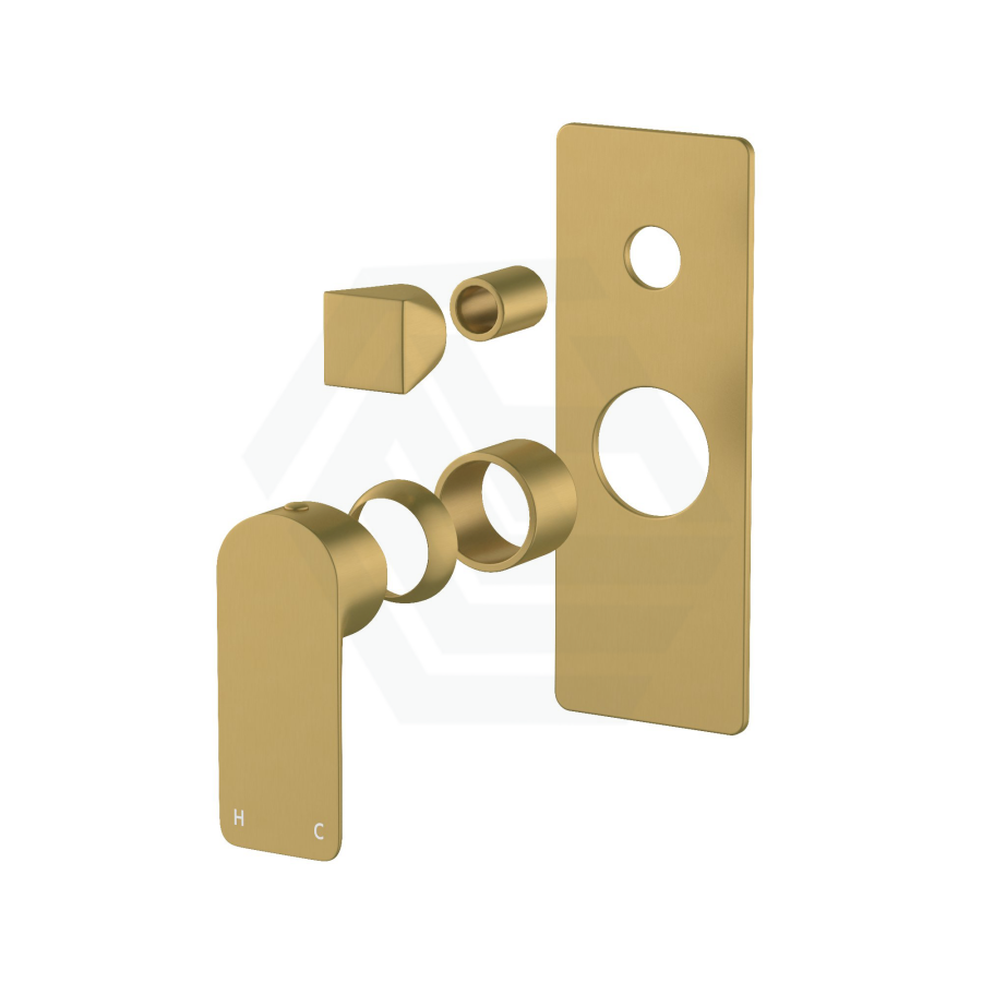 Aquaperla Vog Series Wall Diverter Mixer Trim Kit Only Chrome/Matt Black/Brushed Brass/Brushed