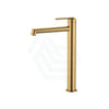 G#1(Gold) Aquaperla Caddence Round Brushed Brass Tall Basin Mixer Tap Gold Mixers