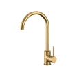 G#1(Gold) Aquaperla Round Brushed Brass Kitchen Sink Mixer Tap 360 Degree Swivel Standard Mixers