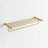 G#1(Gold) Aquaperla 600Mm Brushed Brass Towel Rack Stainless Steel Racks