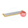 Aquaperla Vog Series Glass Shelf Brushed Brass/Brushed Nickel/Gun Metal Grey Brass Back To Wall