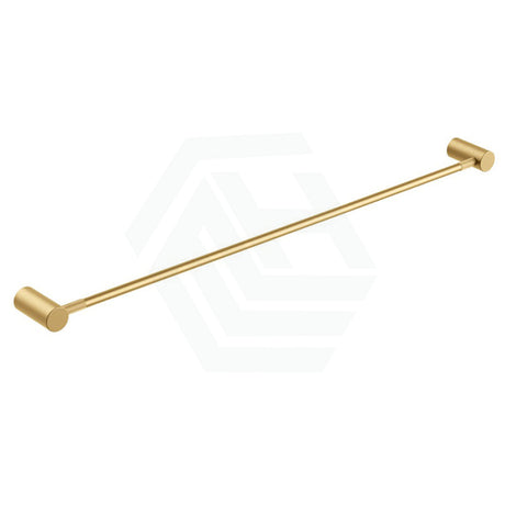 G#1(Gold) Aquaperla Caddence 600/800Mm Round Brushed Brass Single Towel Rail 800Mm Gold Rails