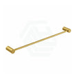 G#1(Gold) Aquaperla Caddence 600/800Mm Round Brushed Brass Single Towel Rail 600Mm Gold Rails