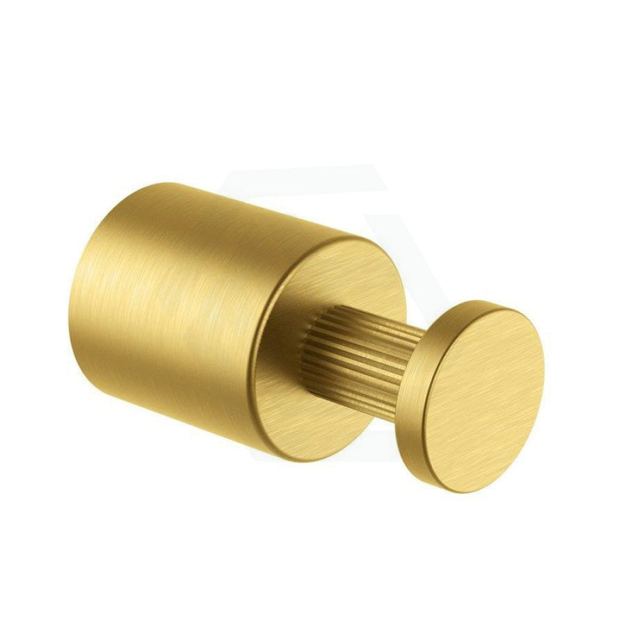 G#1(Gold) Aquaperla Caddence Round Brushed Brass Robe Hook Wall Mounted Gold Hooks