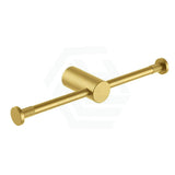 G#1(Gold) Aquaperla Caddence Round Brushed Brass Double Toilet Paper Holder Gold Holders