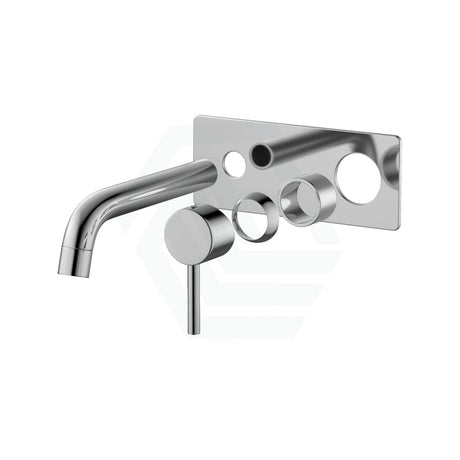 Aquaperla Lucid Pin Round Wall Mixer With Spout Trim Kit Only Chrome/Matt Black/Brushed