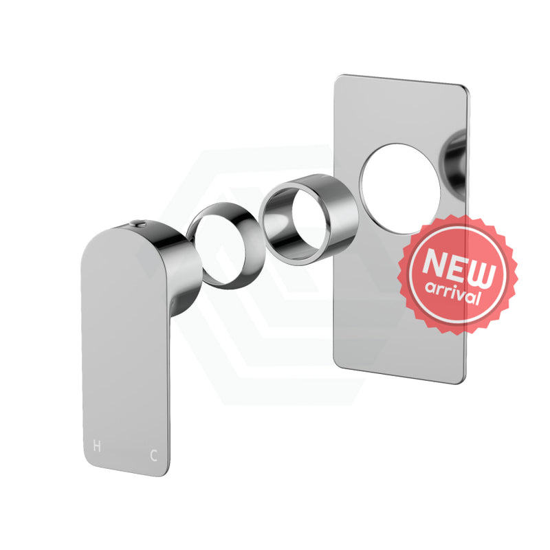 Aquaperla Vog Series Square Wall Mixer Trim Kit Only Chrome/Matt Black/Brushed Brass/Brushed