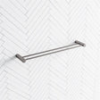 M#1(Gunmetal Grey) Aquaperla 600Mm Round Gunmetal Grey Double Towel Rail Stainless Steel Rails