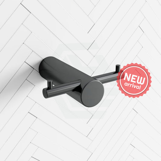 M#1(Gunmetal Grey) Aquaperla Round Gunmetal Grey Stainless Steel Robe Hook Wall Mounted Hooks