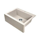 580x490x220mm Laveo Komodo Granite Single Bowl Square Stone Kitchen Sink Variant Colour Available