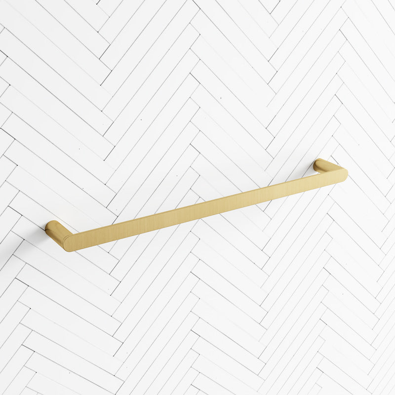 G#1(Gold) Norico Esperia 600mm Brushed Gold Single Towel Rail Brass Wall Mounted